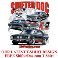  Hurst 3913780 Comp Plus 4 Speed shifter w Free T shirt