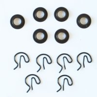 Super 661 Hardened Tool Steel Shifter Bushings with Clips .500
