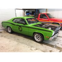 Troy's Green Duster Vintage Auto Racing Club Race Car 